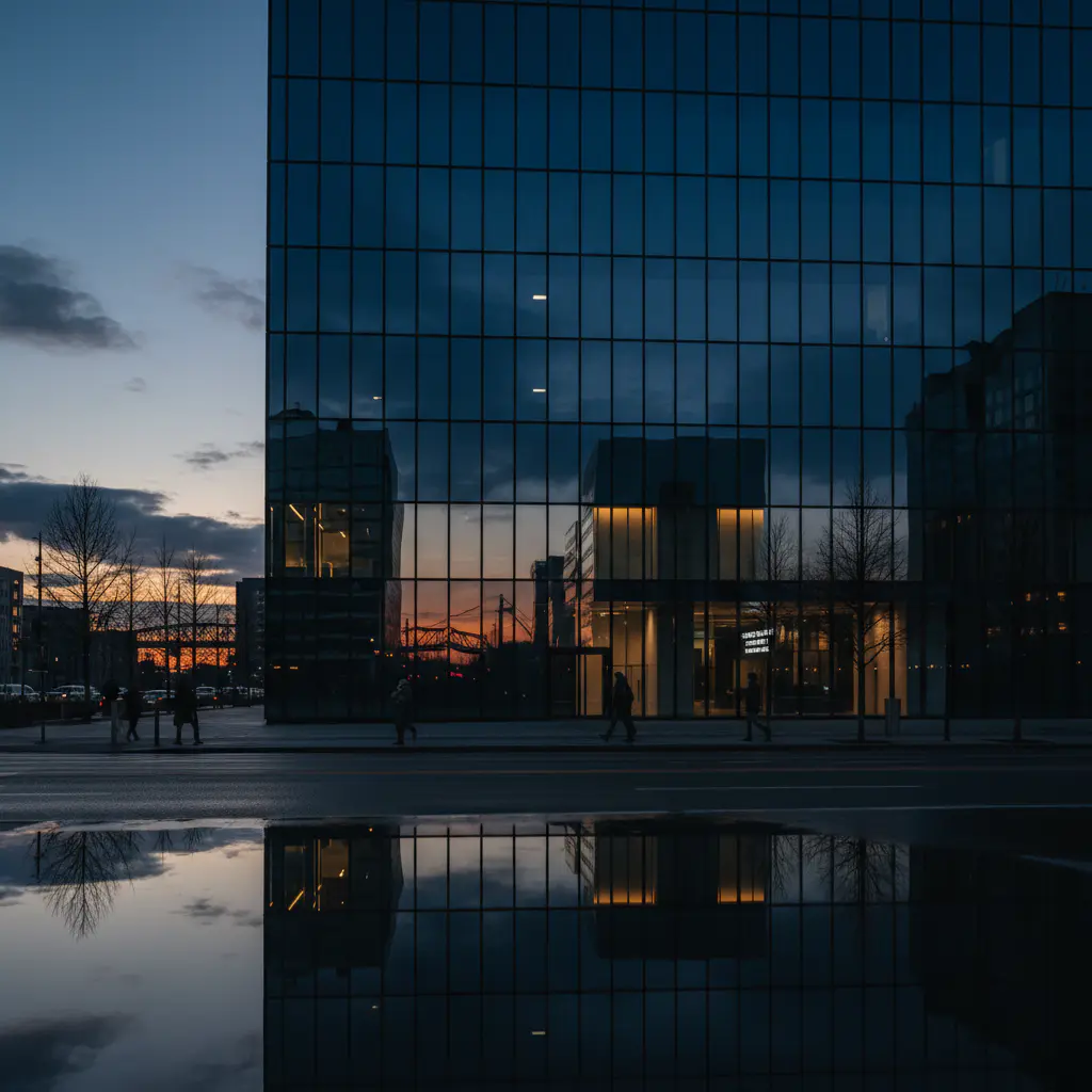 Glass facade