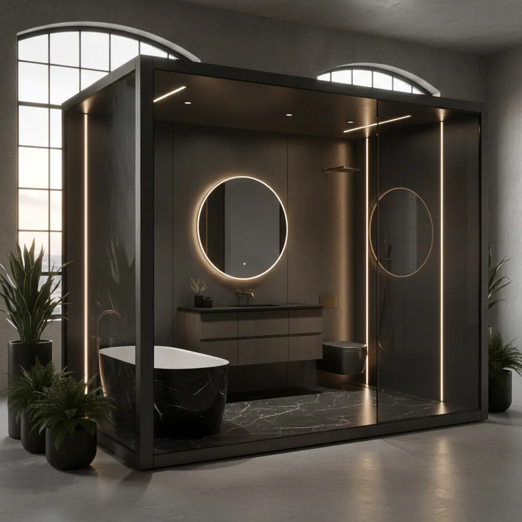 Luxury bathroom pod
